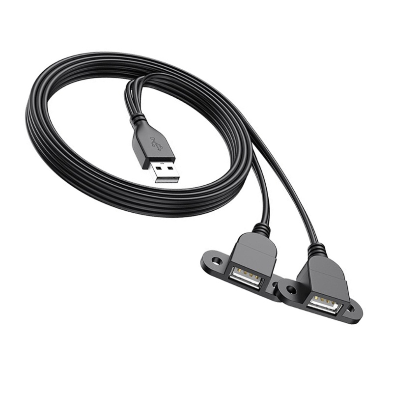 PCF * USB Y Bộ Chia Dây Nguồn Cáp Nối Dài Dây Sạc USB Cho Quạt USB Đèn USB A 1 Nam Đến 2 Nữ Nối Dài