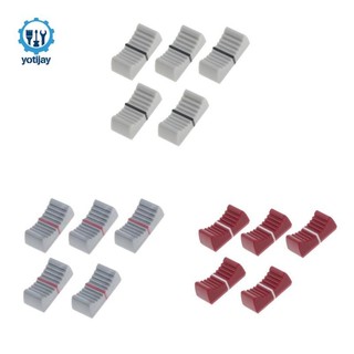 5 Cái / bộ Trộn Thẳng Trượt Điện Áp Núm Fader Đỏ