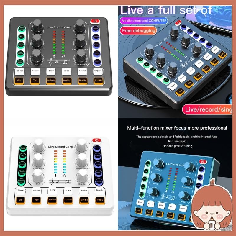 Silin Voice Changer Micro Card Âm Thanh Thay Đổi Giọng Nói Cho PC Streaming Điện Thoại Thông Minh