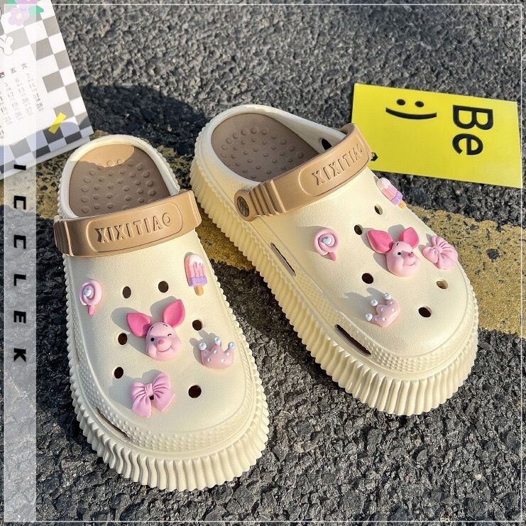 ICCLEK dép cross dép sandal nữ dép bánh mì nữ Thoải mái B91H0ZS 35Z230831