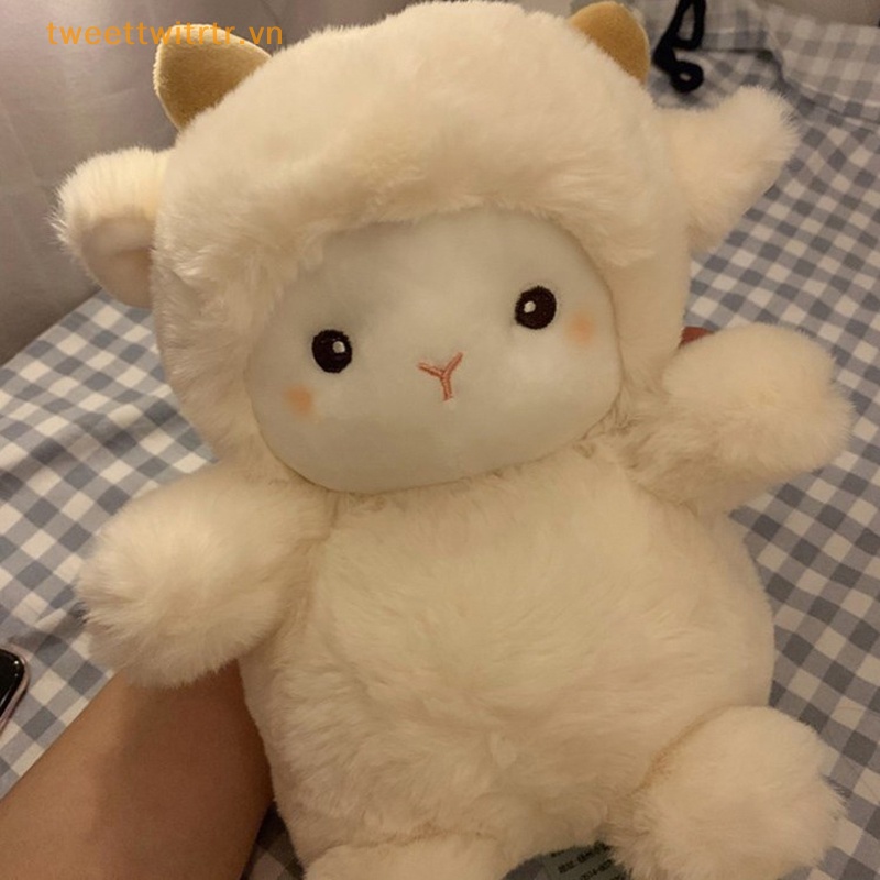 Thú Nhồi Bông Hình Cừu alpaca 25cm Siêu Dễ Thương