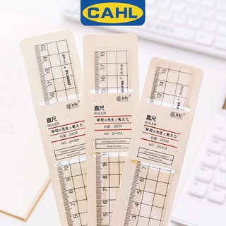 Thước nhựa thẳng đo lường trong suốt 15cm / 20cm