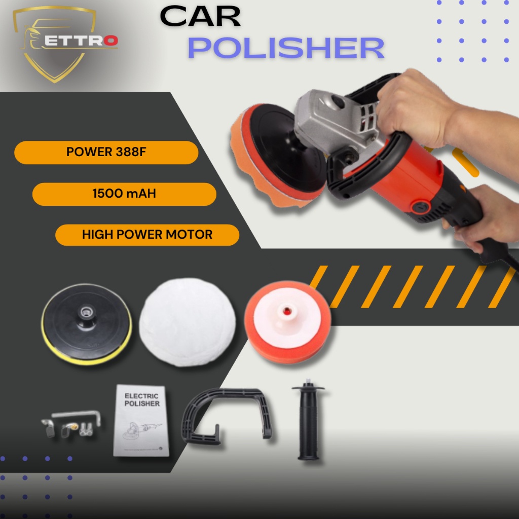 2100W Máy đánh bóng ô tô điện cầm tay/ Máy đánh bóng xe điện cầm tay Máy đánh bóng M14 Sơn xe 180mm