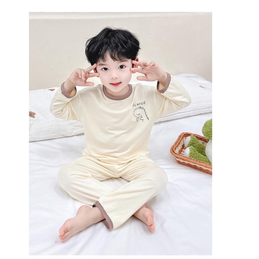 Bộ Đồ Ngủ Tay Dài In Hoạt Hình Dành Cho Bé Trai