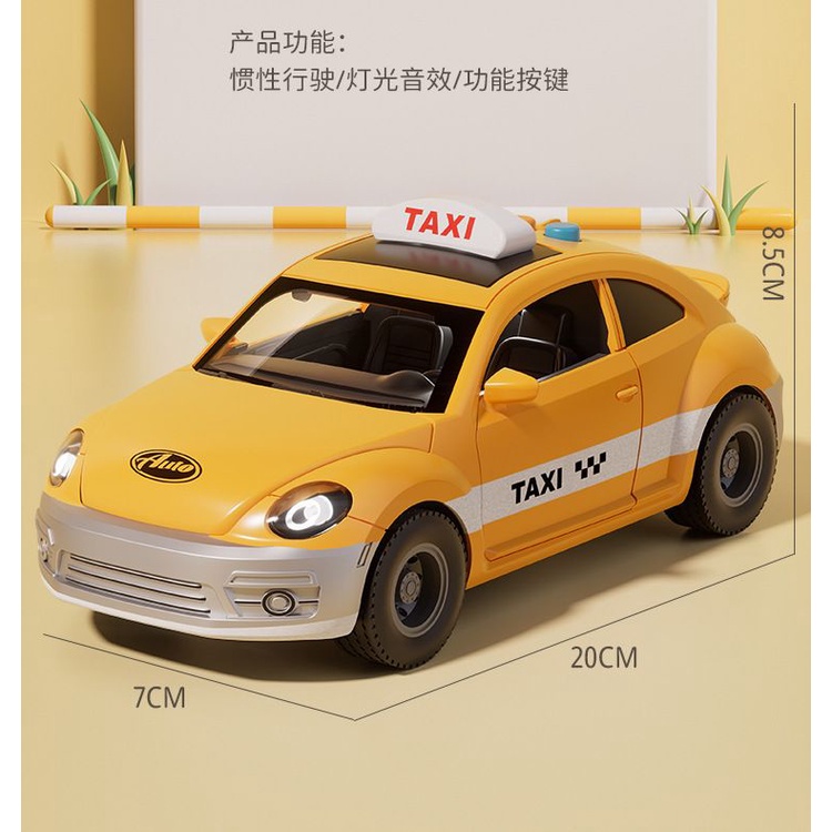 Xe taxi Đồ Chơi Có Nhạc Và Đèn Cho Bé v6ar