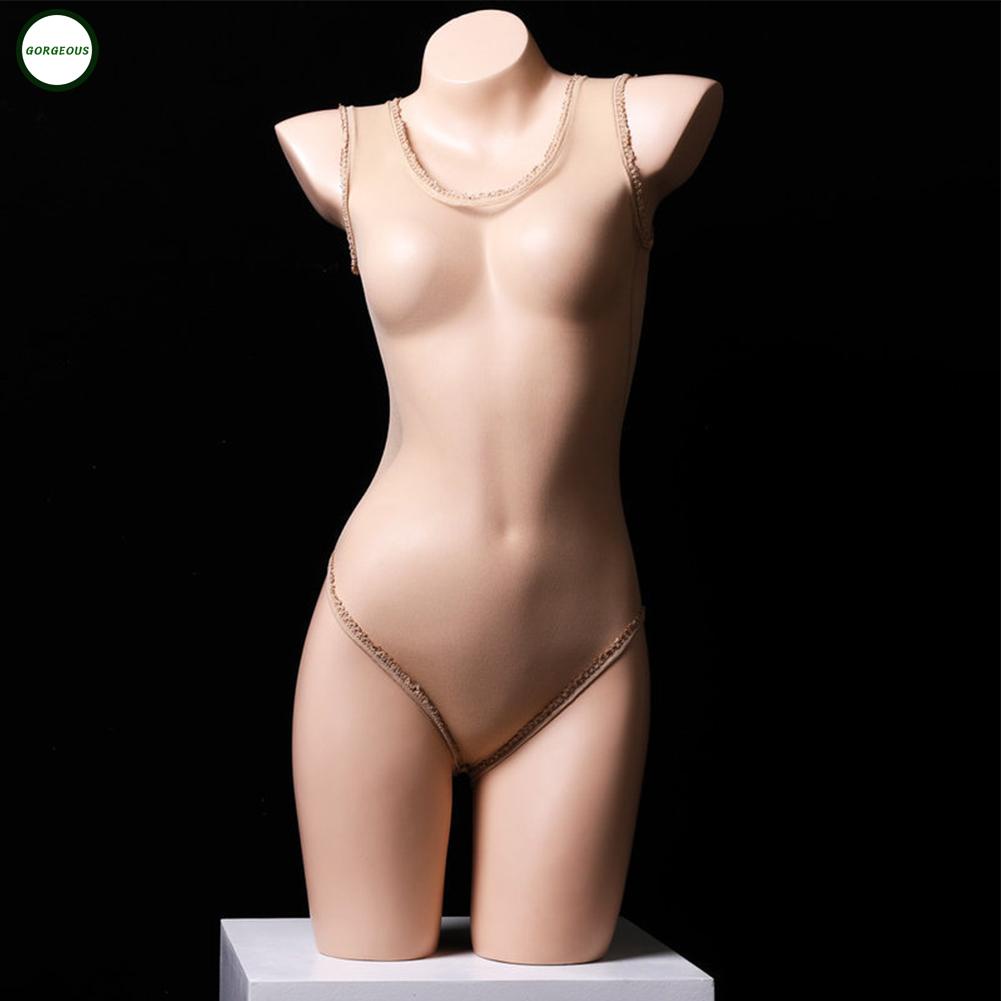 New Coming~Womens Bodysuit Nylon See Through Sheer Nightwear Slight Strech Solid Color#Home Essentialses