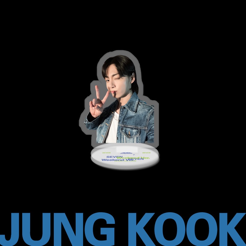 Tượng Trưng Bày Nhân Vật jungkook Hai Mặt Bằng acrylic