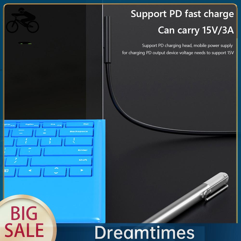 Dây Cáp Sạc Nhanh usb c pd Cho microsoft surface pro 7 6 5 4 1.vn