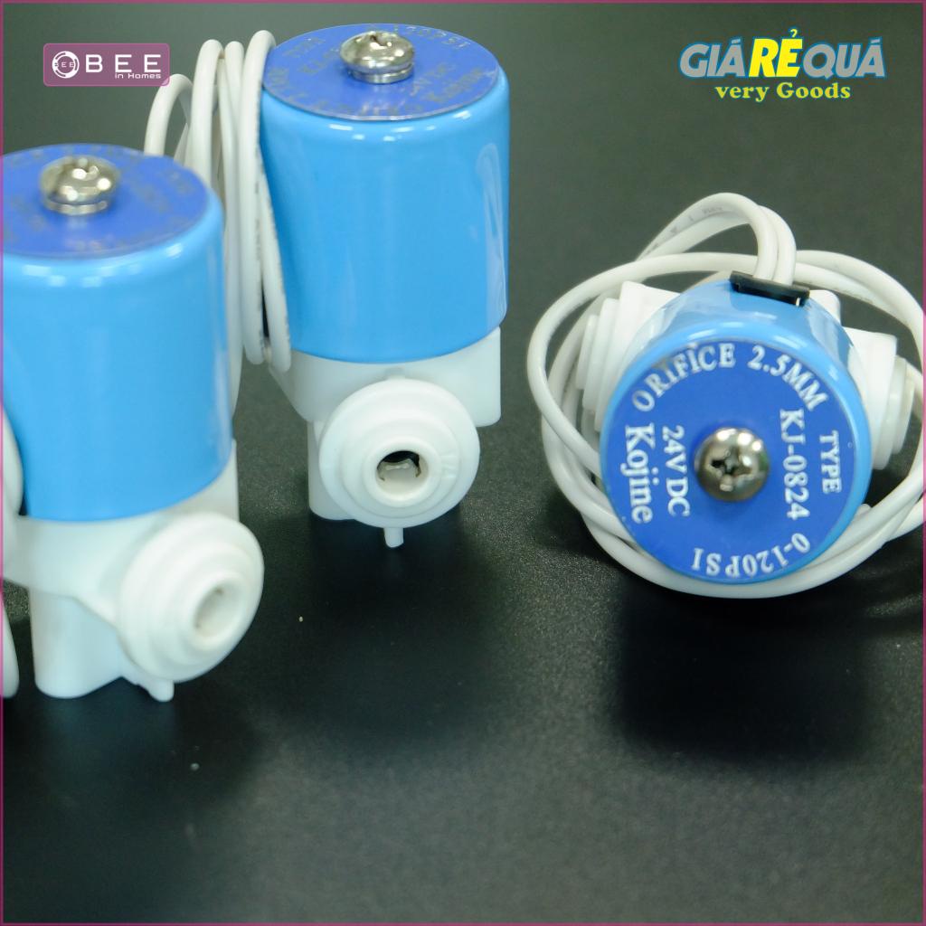 Van điện từ đấu nhanh 24v, vỏ thép, dùng cho máy lọc nước RO gia đình