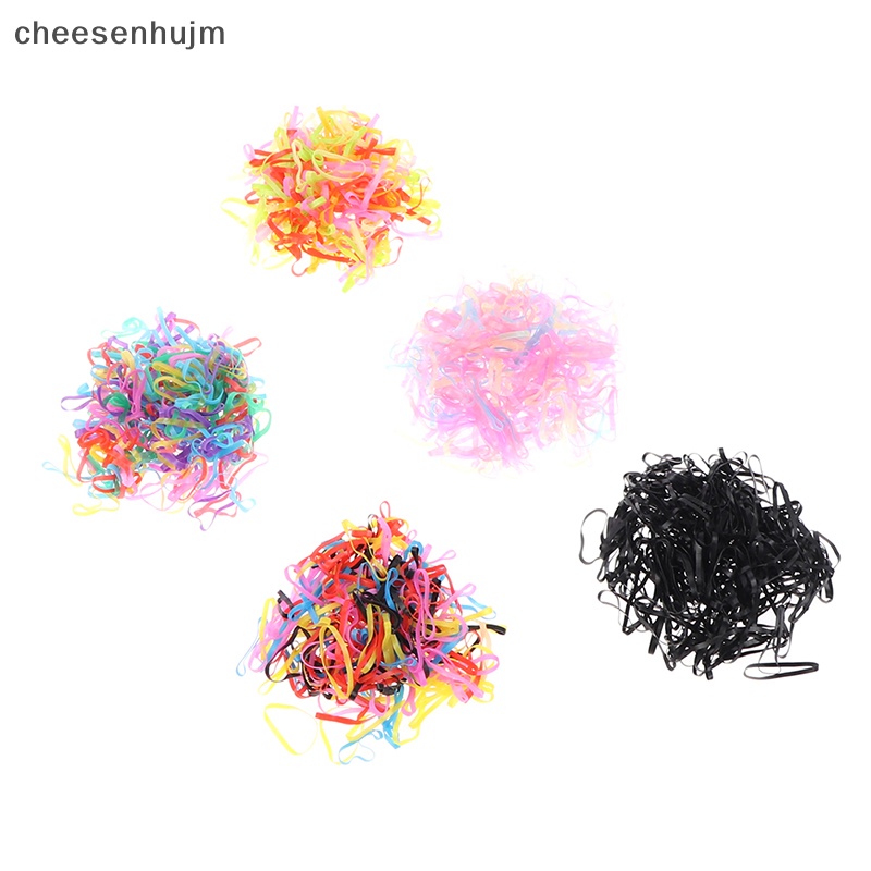 Set 1000 Dây Chun Buộc Tóc Nhiều Màu Cho Bé Gái vn
