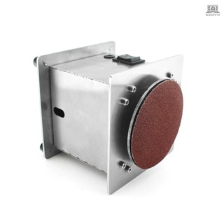 Mini Bench Disc Sander Electric Edge Sharpener 7 Variable Speed 20 Sanding Discs Self-adhesive DIY Benchtop Sanding Polishing Grinding Machine for Wood Plastic Metal