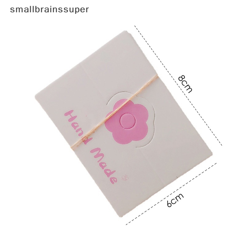 Smallbrainssuper Set 50 Thẻ Giấy Hình Hoa Trưng Bày Kẹp Tóc / Dây Chuyền / Vòng Tay