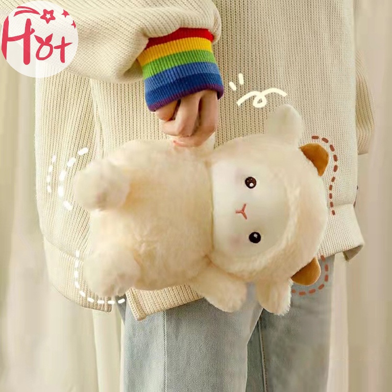 Jr Thú Nhồi Bông Hình Cừu alpaca 25cm Đáng Yêu
