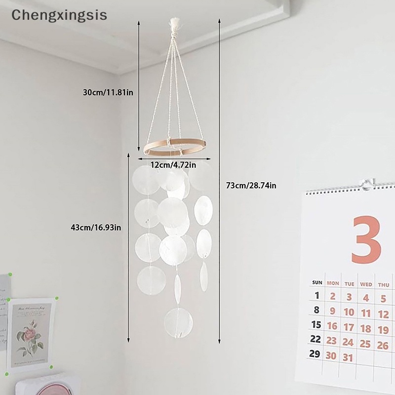 Vòng Bắt Giấc Mơ Vỏ Sò Tự Nhiên Trang Trí Nhà Cửa Phong Cách bohemian