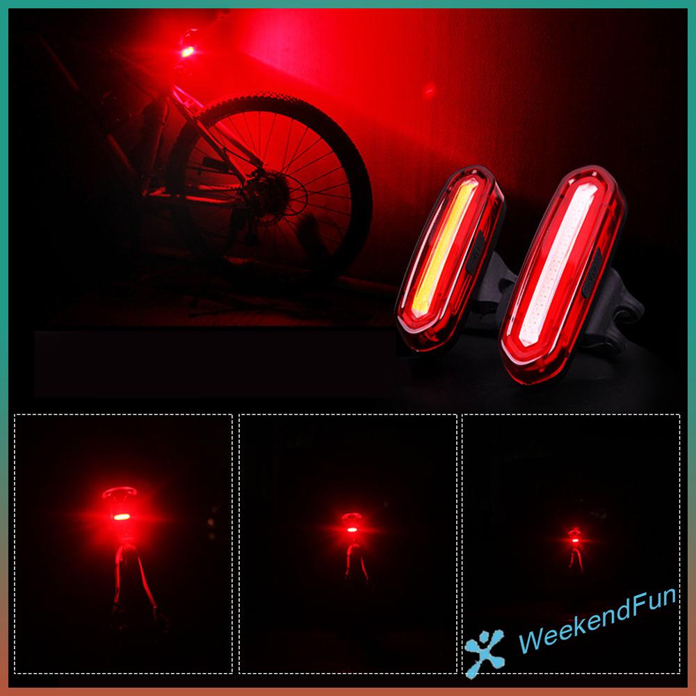 Chúng ta sẽ làm thế.★ Đèn led cob Gắn Phía Trước Và Sau Xe Đạp Sạc usb