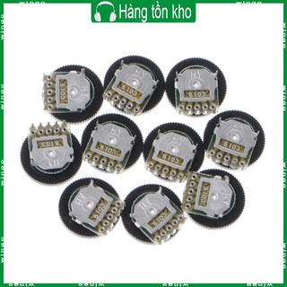Set 10 Chiết Áp b103 16x2mm 10k ohm Chuyên Dụng