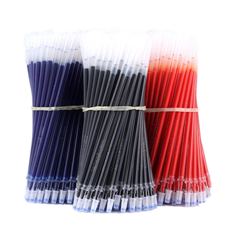 Ngòi bút gel nước 0.5mm dài 13cm MỰC ĐEN, XANH, ĐỎ - ChanBe Store