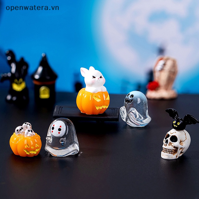 Quả Cầu Pha Lê resin mini Hình Quái Vật Vô Diện Trang Trí Nhà Cửa Dịp halloween vn