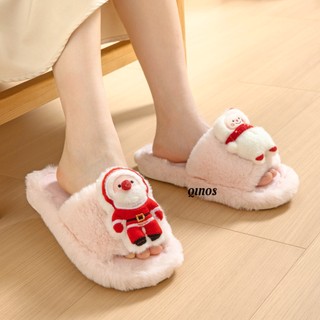 Qinos Dép Bông Đi Trong Nhà Hình Ông Già Noel Hoạt Hình Đáng Yêu