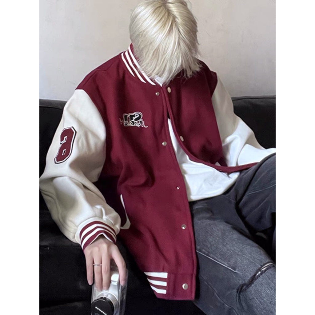 Áo khoác bomber SN , dáng varsity chất nỉ thời trang đường phố cho nam và nữ EB013 Meme