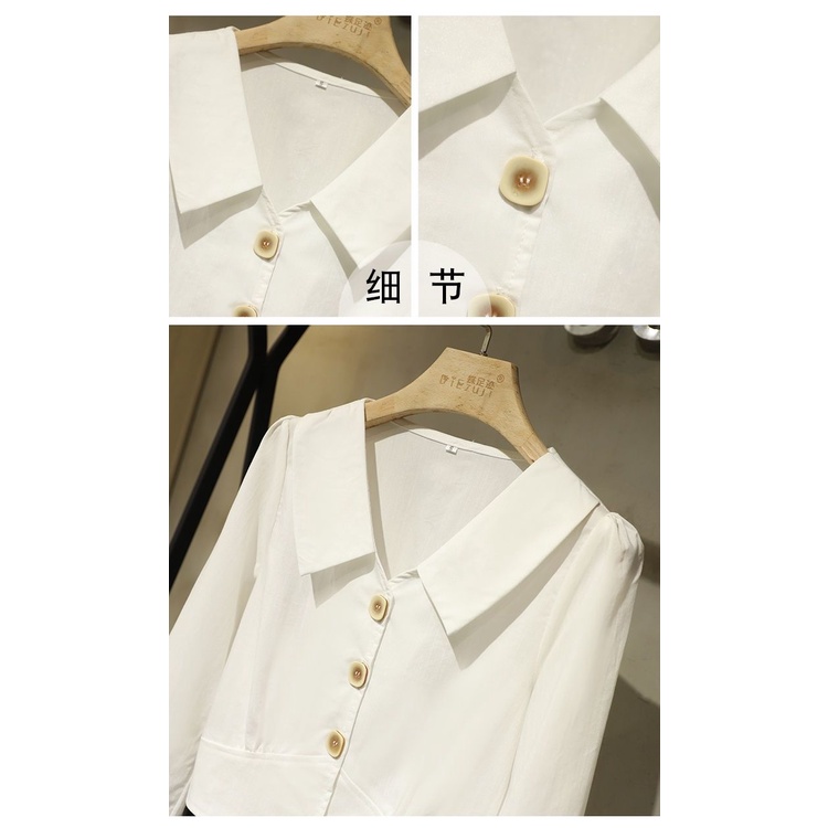 Áo Sơ Mi Nữ Tay Dài Cổ Búp Bê Phong Cách Thời Trang Châu Âu Mới