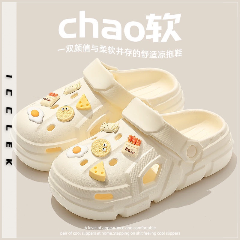 ICCLEK dép cross sandal nữ dép đi biển dép đế cao Thoải Mái Xinh Xắn  FDL2390QV4 37Z230911