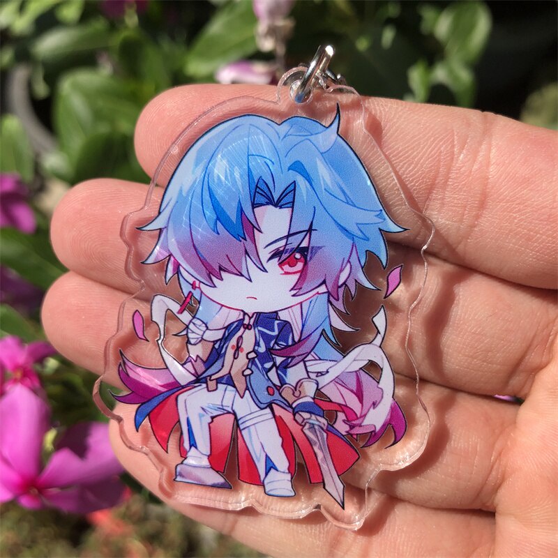 Móc khoá Honkai: Star Rail Luocha Fu Xuan Blade Imbibitor Lunae Keychain Anime Manga Phụ Kiện Trang Trí Túi xách Balo