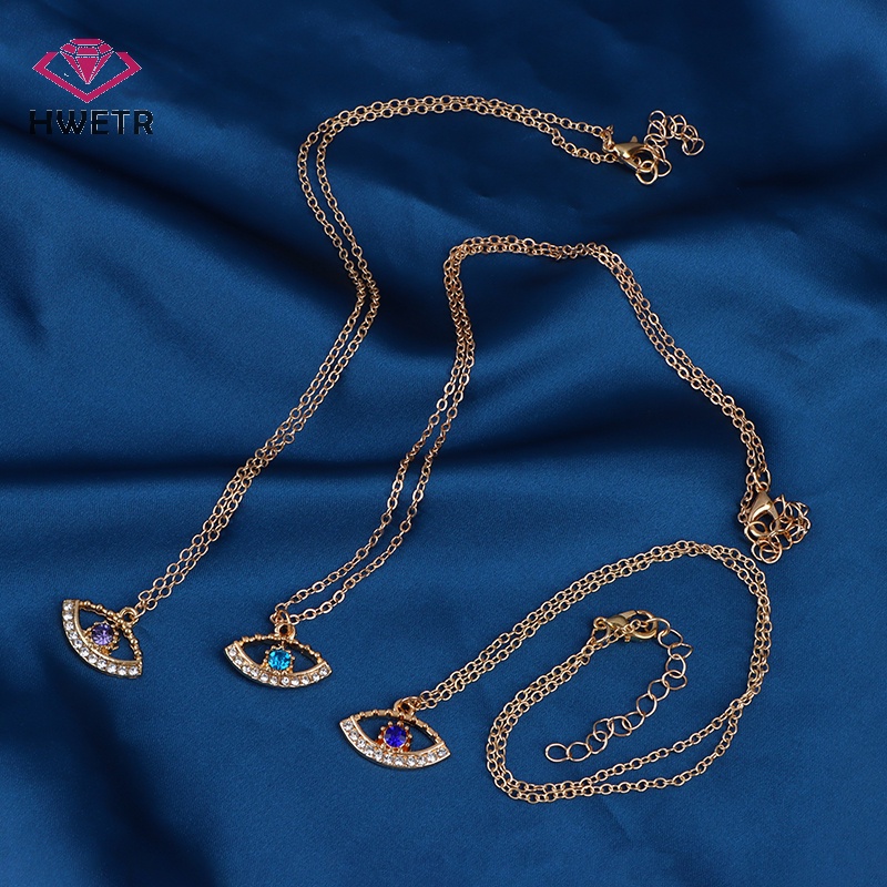 Vòng Cổ choker Mặt Hình Con Mắt Quỷ Đính Đá Thời Trang Cho Nữ Mới