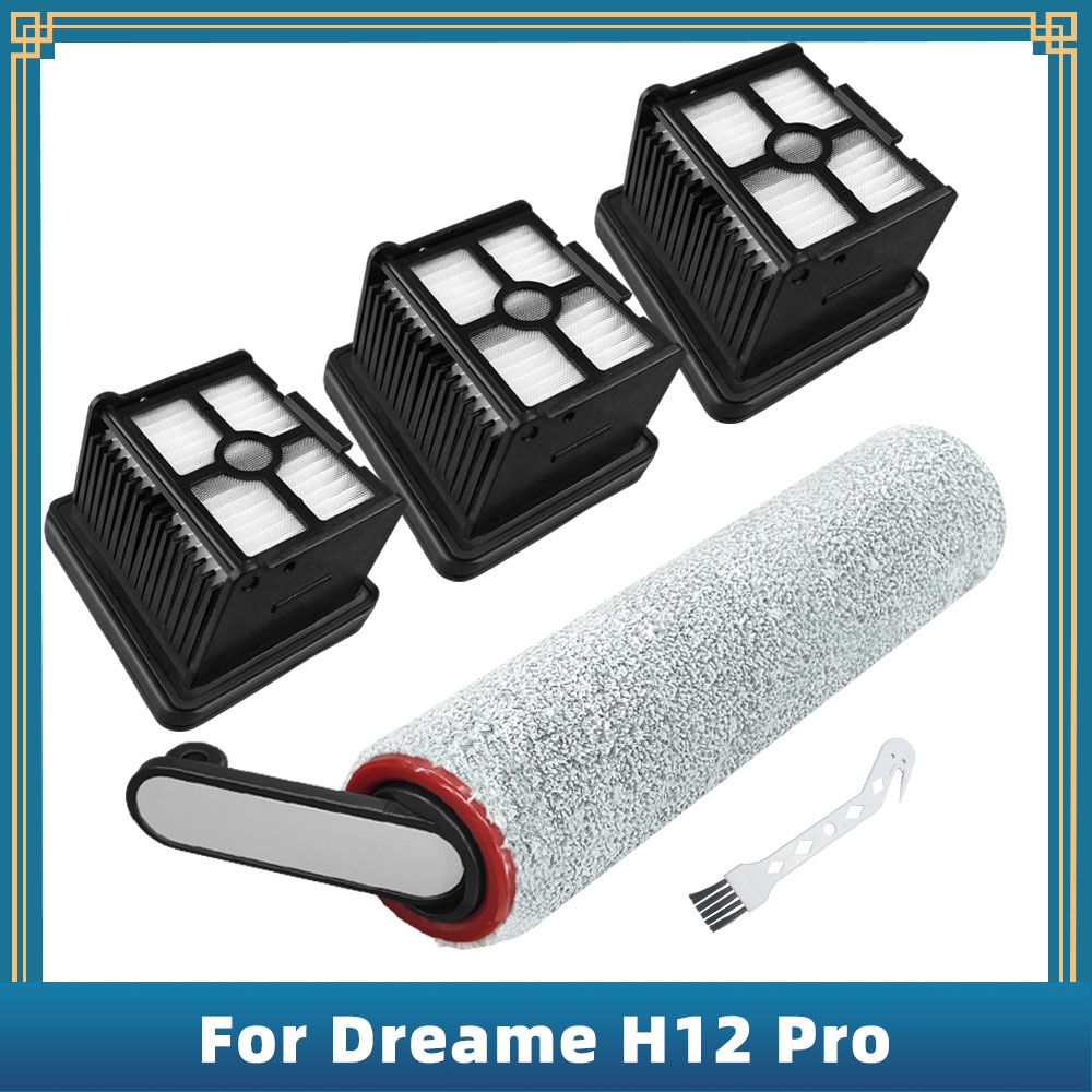 Dreame H12 Pro Dành Cho Máy Hút Bụi Thay Thế Phụ Kiện Con Lăn Bàn Chải Chính Bộ Lọc Hepa