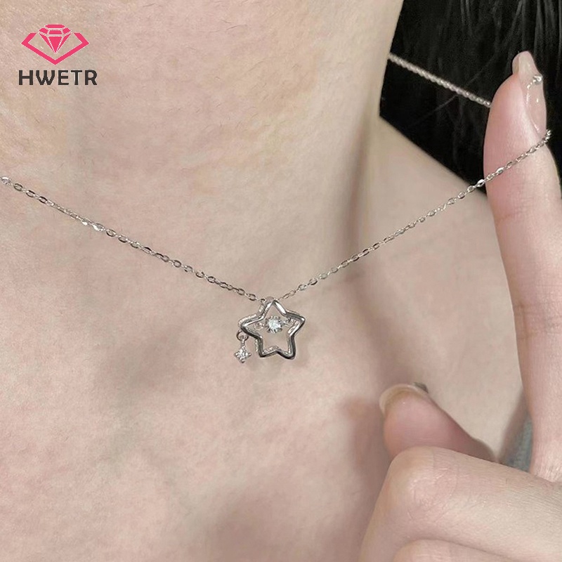 Vòng cổ Mặt Ngôi Sao Đính Đá Lấp Lánh Thời Trang Cho Nữ y2k Mới