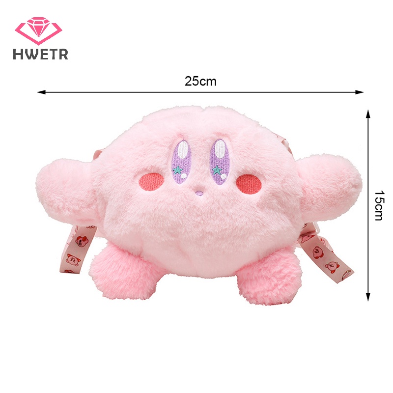 Túi Đeo Chéo Hình Ngôi Sao kirby Nhồi Bông Đáng Yêu Đựng Điện Thoại / Tiền Xu Cho Nữ Mới