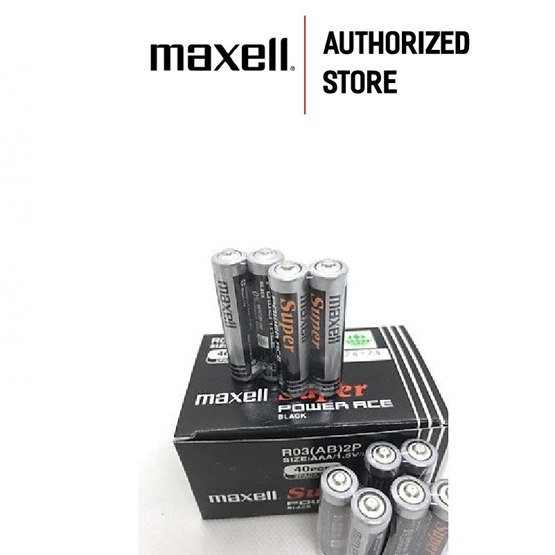 Pin Super Ace AAA vỉ 2 viên MAXELL R032P hàng chính hãng