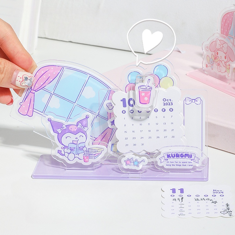 Sanrio Lịch Năm 2024 mini Để Bàn Trang Trí