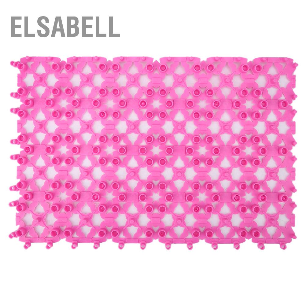 Elsabell 4 Màu Sắc Chó Mèo Thú Cưng Thảm Nhựa Ghép Rỗng Chống Trượt Cho Lồng Sàn Phòng Tắm