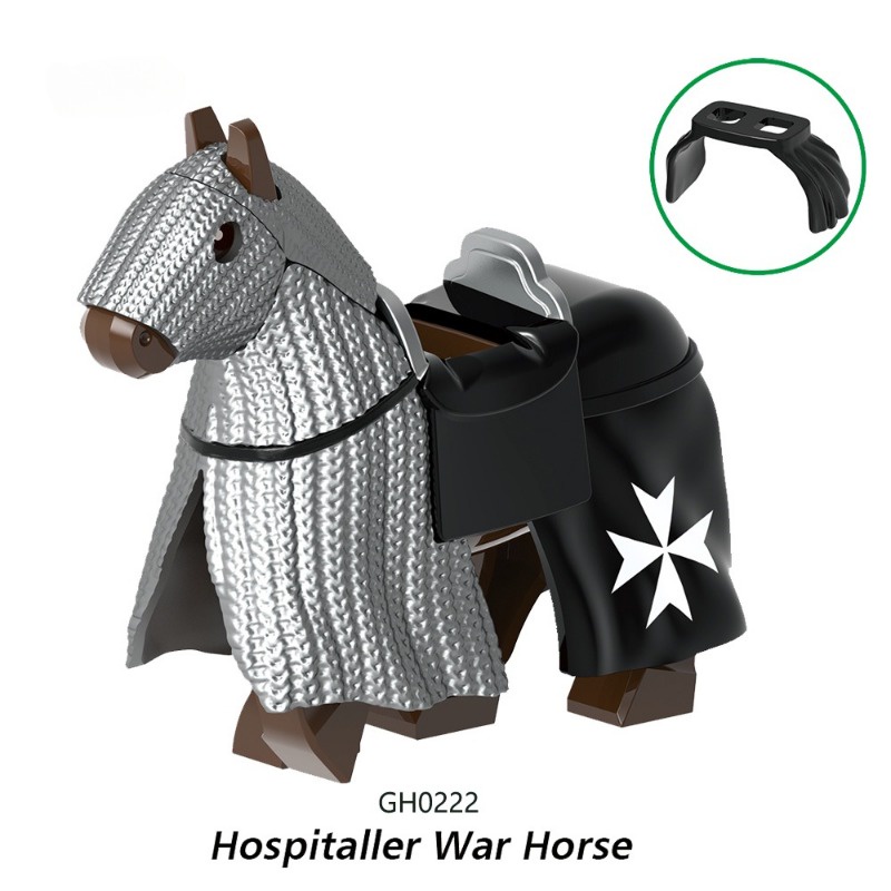 Teutonic knights Mô Hình Đồ Chơi mini Lắp Ráp Hình Chiến Binh Thời Trung Cổ Làm Quà Tặng Cho Bé