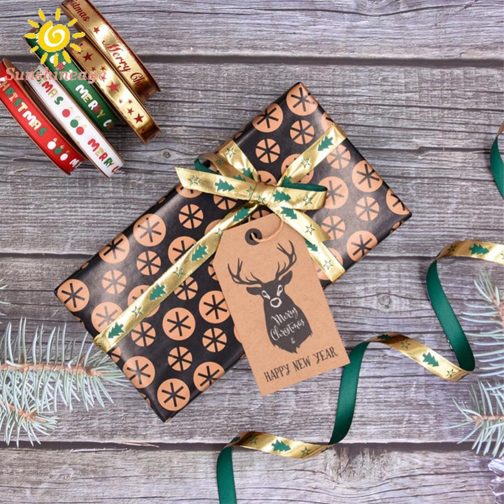 Cuộn Dây Ruy Băng Trang Trí Hộp Quà Giáng Sinh Mới