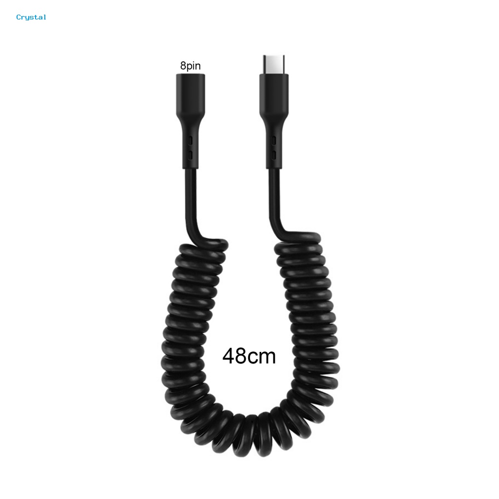 Crh Dây Cáp Sạc Nhanh type-c 8pin Không Co Rút Được Cho iphone