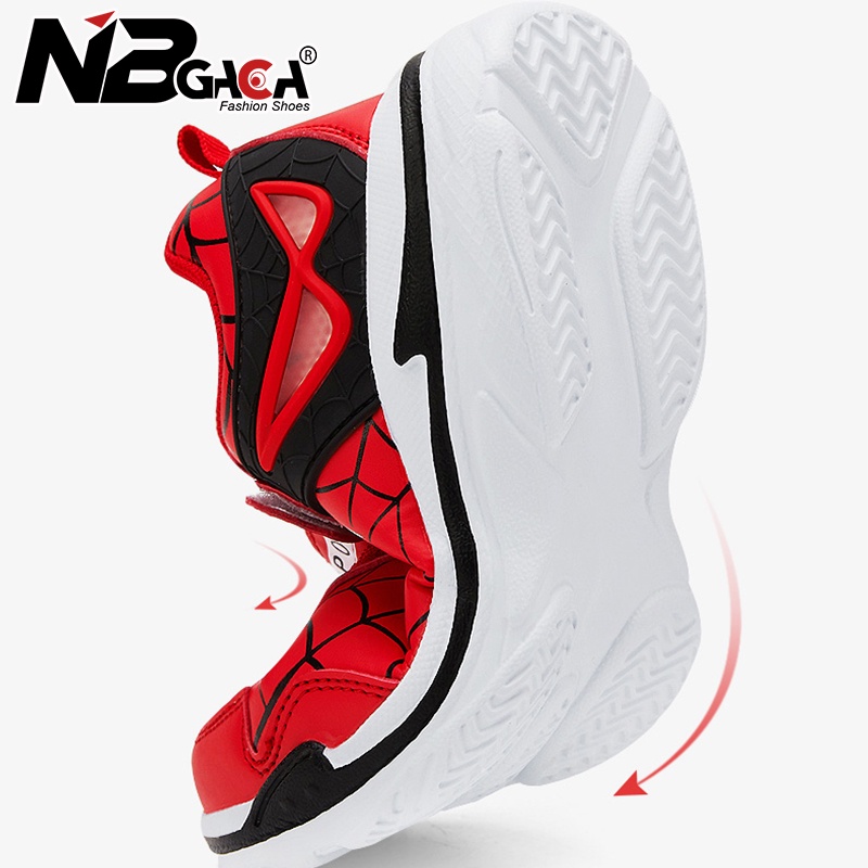 Giày Thể Thao Da pu Mềm Chống Nước In Hình Người Nhện Thời Trang Mùa Thu Cho Bé #828D