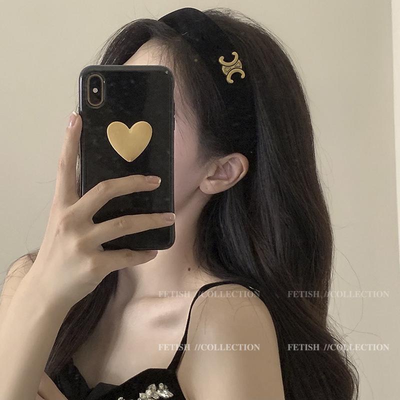 Băng Đô Nhung Đen Phong Cách Hàn Quốc Cho Nữ