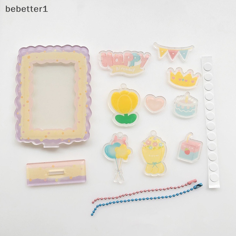 Bebetter1 ins style 3 inch Giá Đỡ Thẻ idol Trưng Bày Ảnh Họa Tiết Ngôi Sao Đáng Yêu