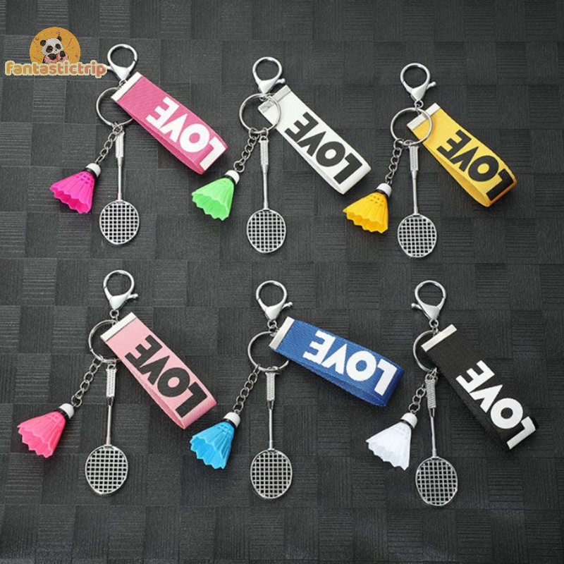 Móc Khóa Treo Ba Lô / Túi Xách Trang Trí Hình Quả Cầu Lông Độc Đáo mini Mới