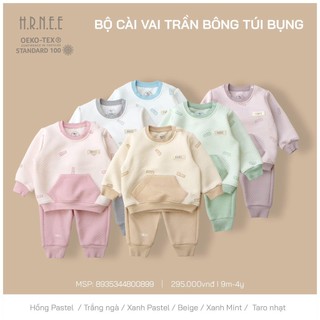 Bộ nỉ trần bông cho bé.