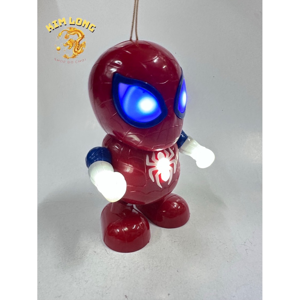 Đồ chơi lồng đèn siêu nhân nhện Spiderman nhảy múa dễ thương cho bé trai tặng kèm pin quà tặng trung thu cho bé