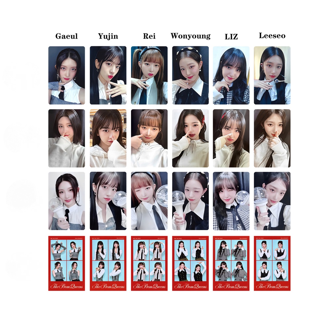 Set 6 Tấm Ảnh lomo Card liz leeseo gaeul rei wonyoung yujin