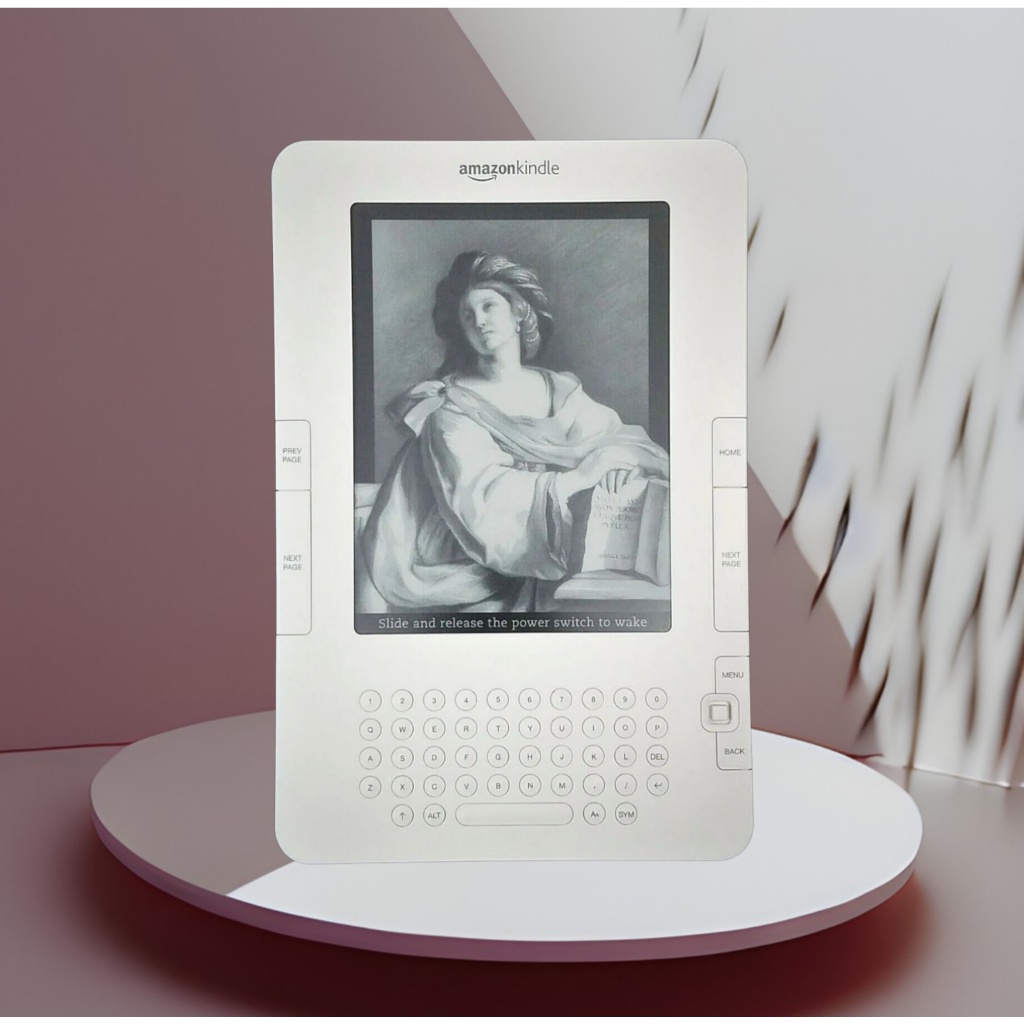 Máy Đọc Sách Phong Cách Classic Bàn Phím Kindle Keyboard 2, Màu Trắng