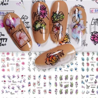 Nail sticker 3D trang trí móng sticker dán móng tay móng chân