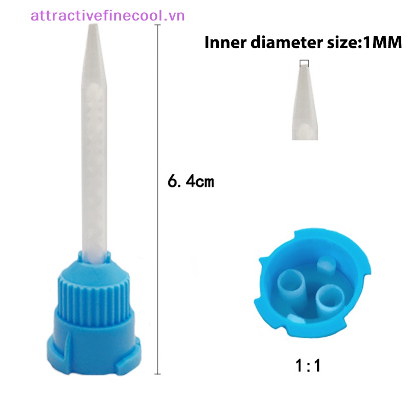 Acvn 50 Đầu Trộn Cao Su silicone Dùng Một Lần Tiện Lợi