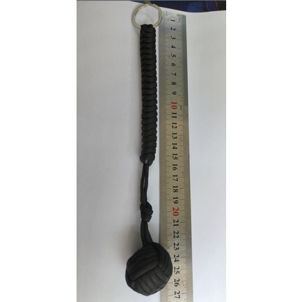 Paracord Bện Thép Bóng Monkey Fist Bi Thép - Thắt Nút Bóng Khỉ Nắm Tay Paracord Sinh Tồn Ngoài Trời Móc Chìa Khóa