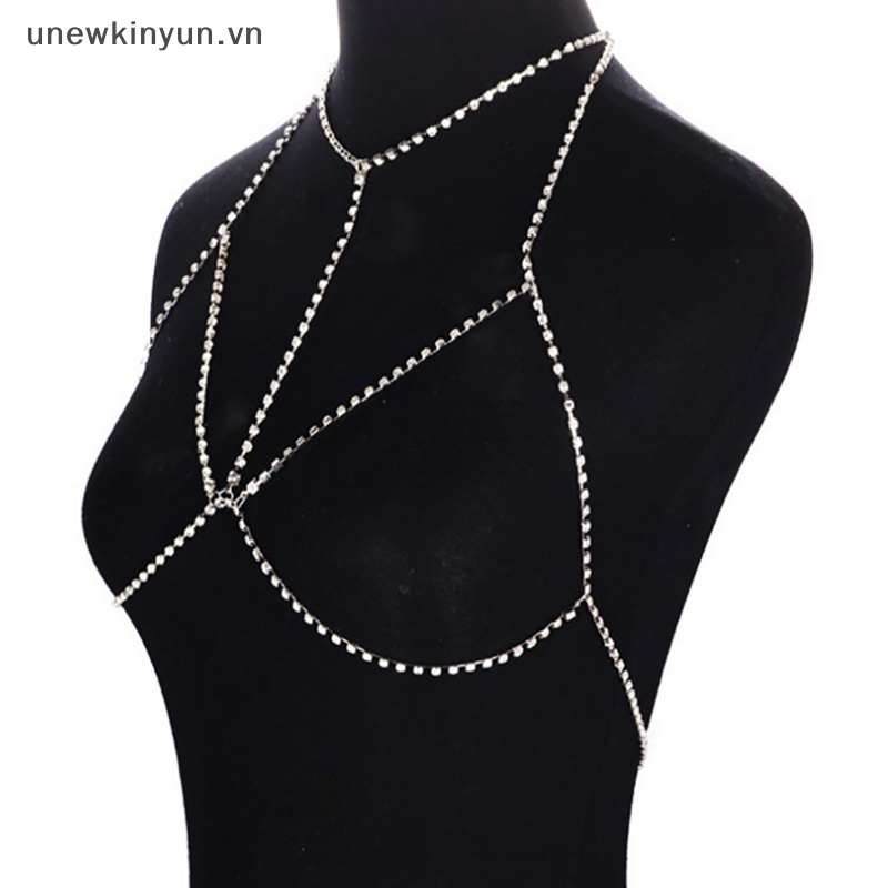 Uu Mới bikini Mắt Xích Đính Đá Pha Lê Sành Điệu vn