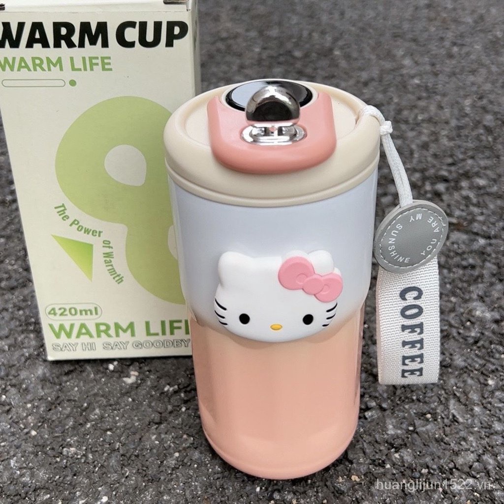 Hello kitty Bình Nước Giữ Nhiệt Bằng Thép Không Gỉ Hình hello kitty